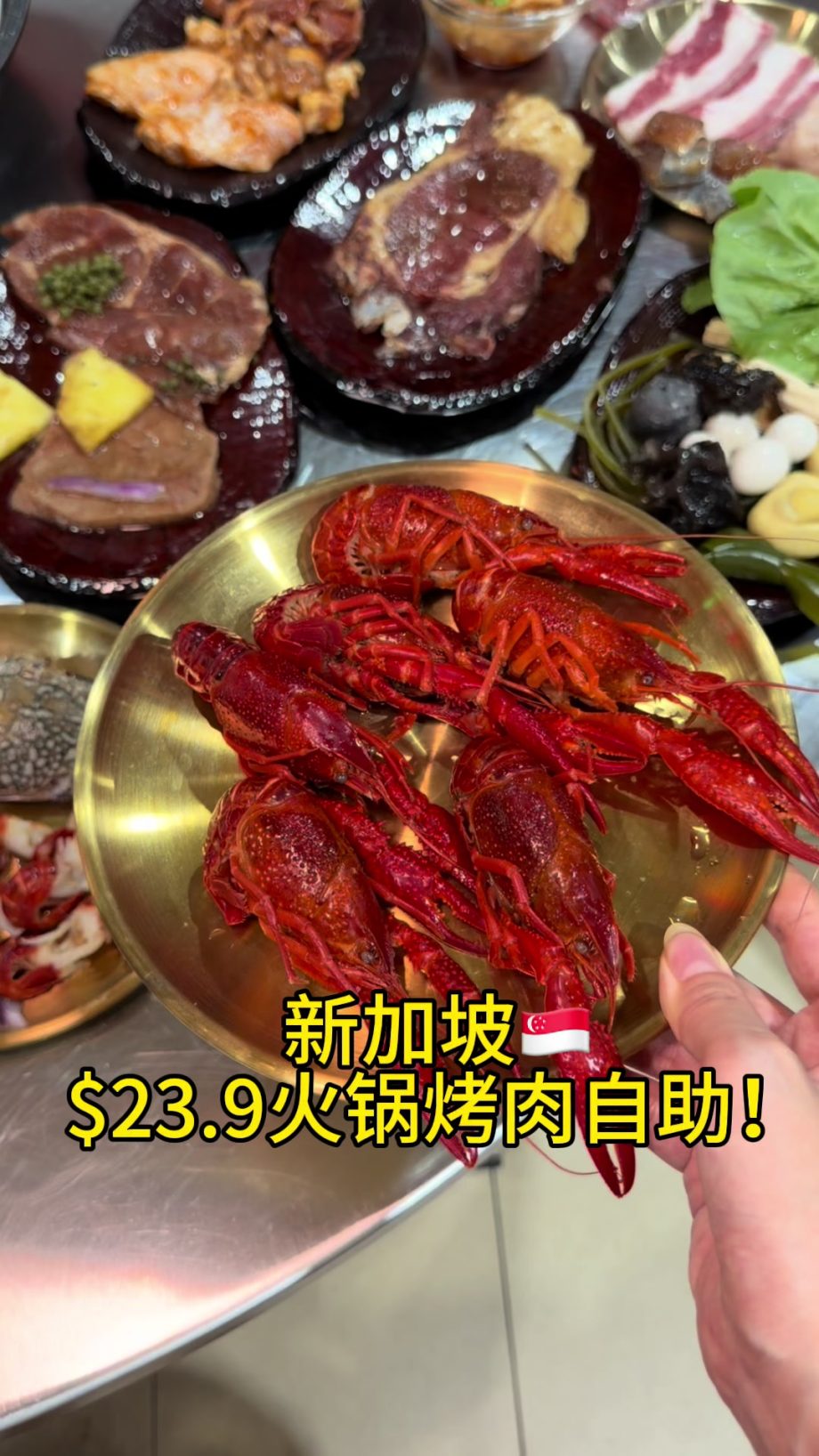 @starry.qiuqiu .9火锅烤肉牛排自助！吃到太爽了 #sgfoodie #sgtiktok #新加坡美食 #新加坡生活 #上热门  …