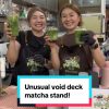 @8dayseat These Gen Z hawkers run a matcha stand at an old-school void deck shop…