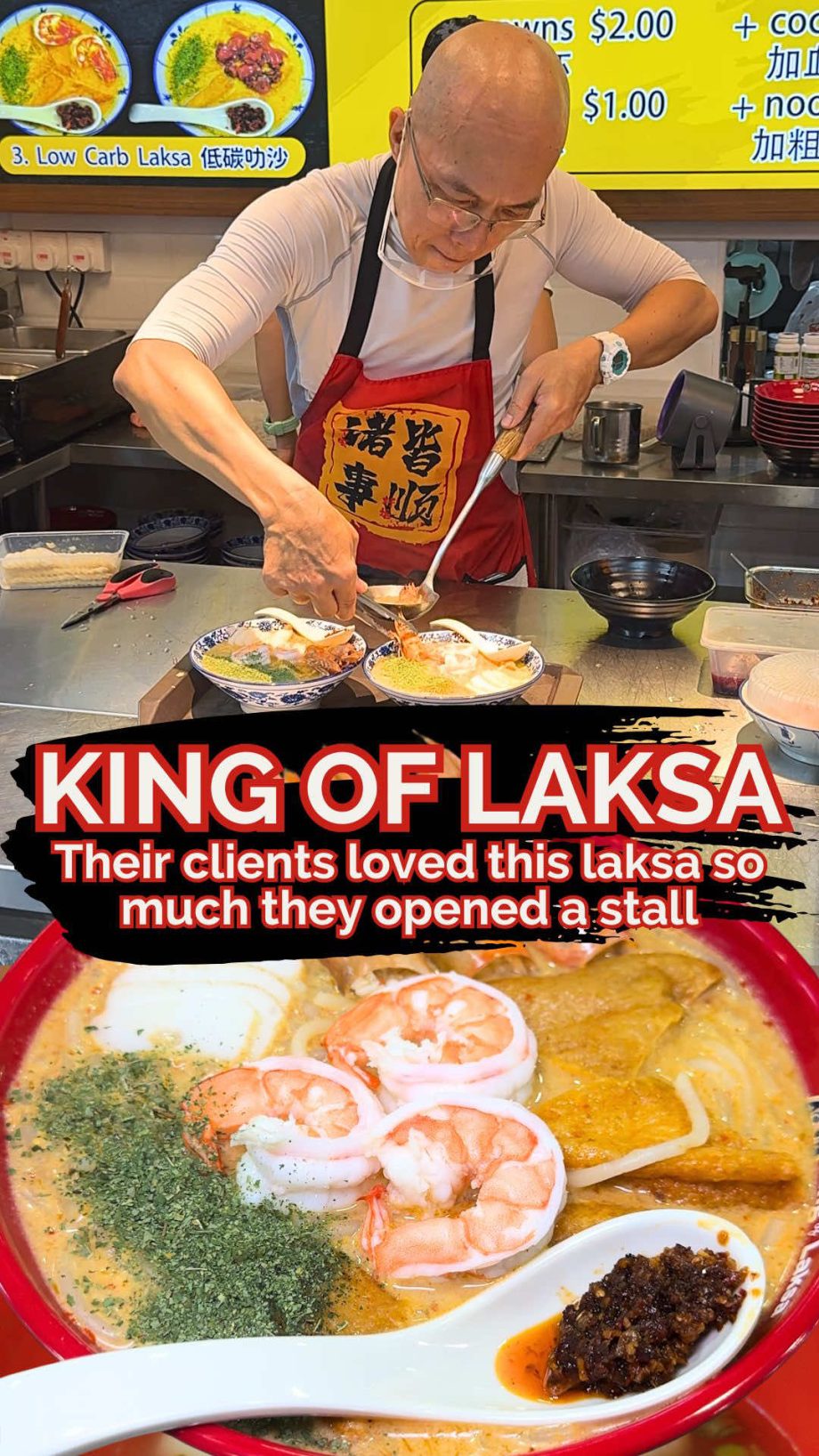 @misstamchiak King of Laksa is run by a husband-and-wife duo who were once welln…