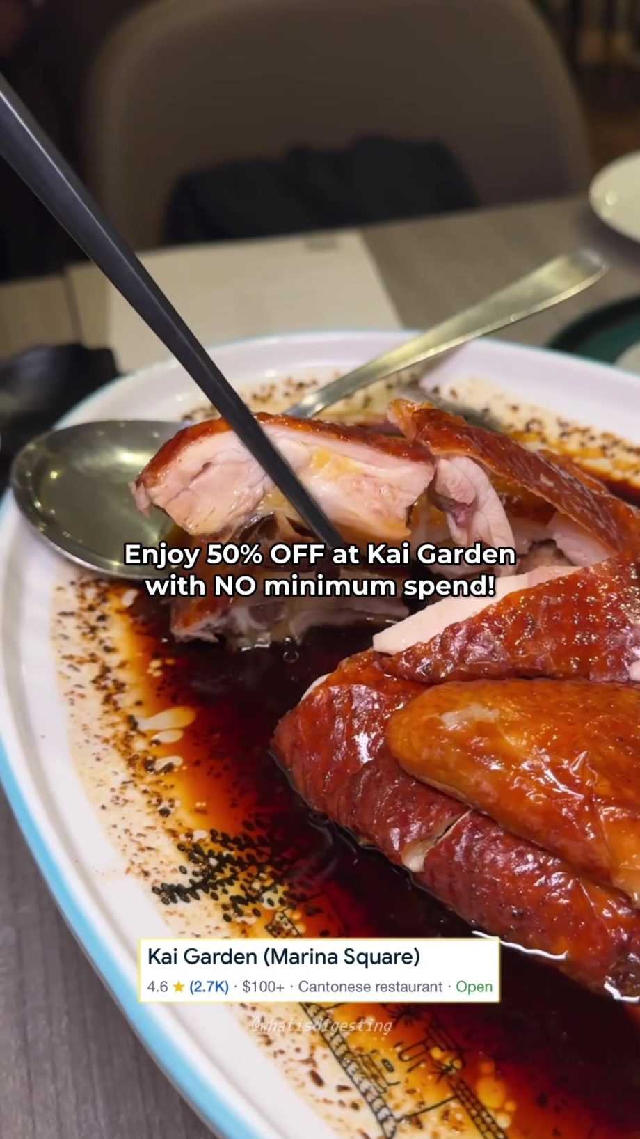 @whatisdigesting PROMO YOU WON’T WANT TO MISS!  Located at Marina Square, @Kai G…