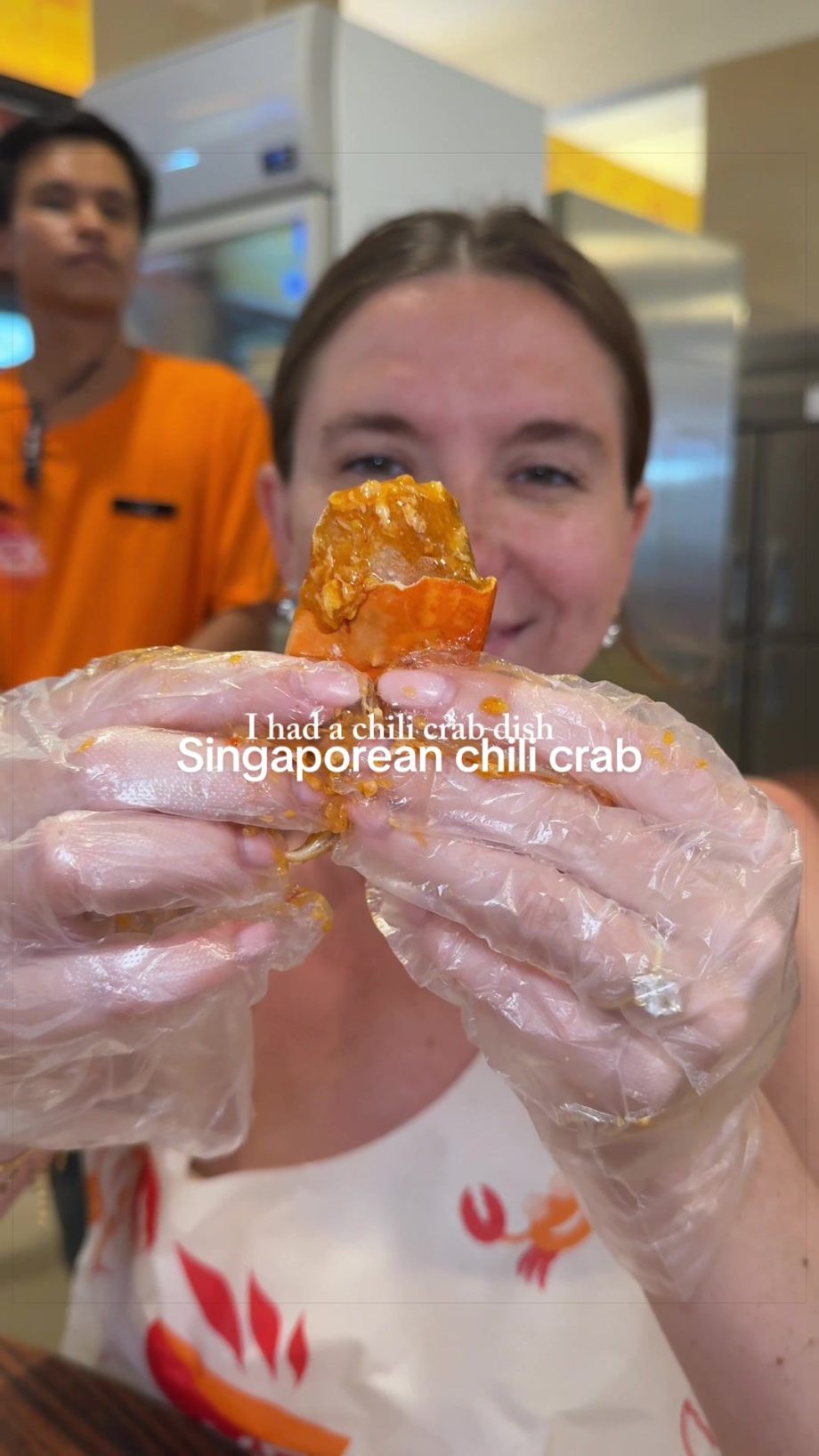 @kaitlyneats Singaporean chili crab baby!!!!  #chilicrab #singaporeanchilicrab #…