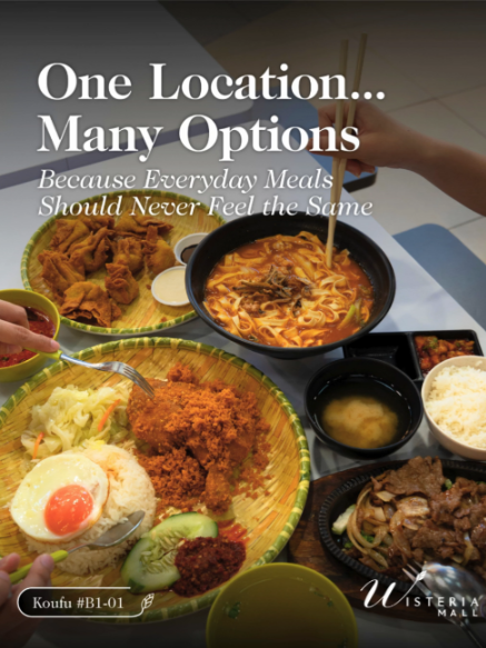 @wisteriamallsg Lunch plans? Sorted  From comforting rice meals to quick bites a…