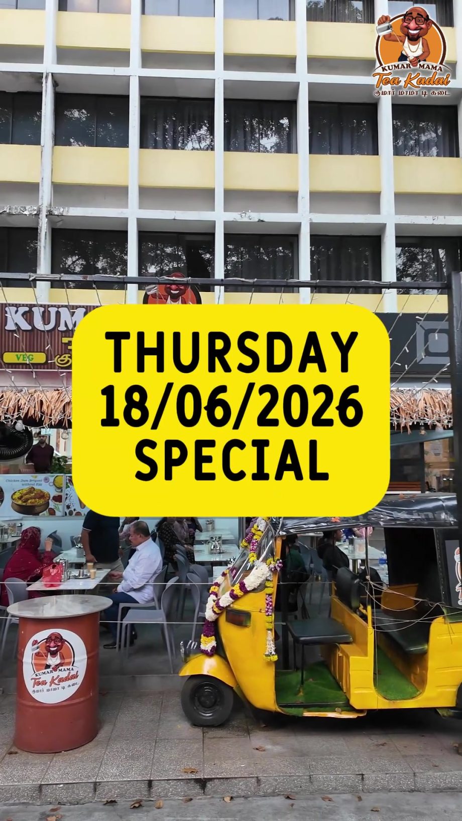 @kumarmamateakadai Kumar Mama Tea Kadai Daily Special Menu – 18/06/2026 Enjoy … @kumarmamateakadai Kumar Mama Tea Kadai Daily Special Menu – 18/06/2026 Enjoy …