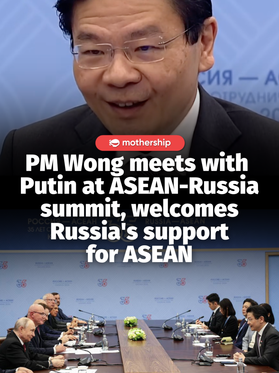 @mothershipsg Prime Minister and Minister for Finance Lawrence Wong was in Kazan… @mothershipsg Prime Minister and Minister for Finance Lawrence Wong was in Kazan…