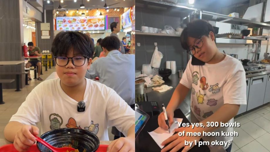 ‘I’m too famous already’: 12-year-old goes viral for promoting his mother’s mee hoon kueh stall