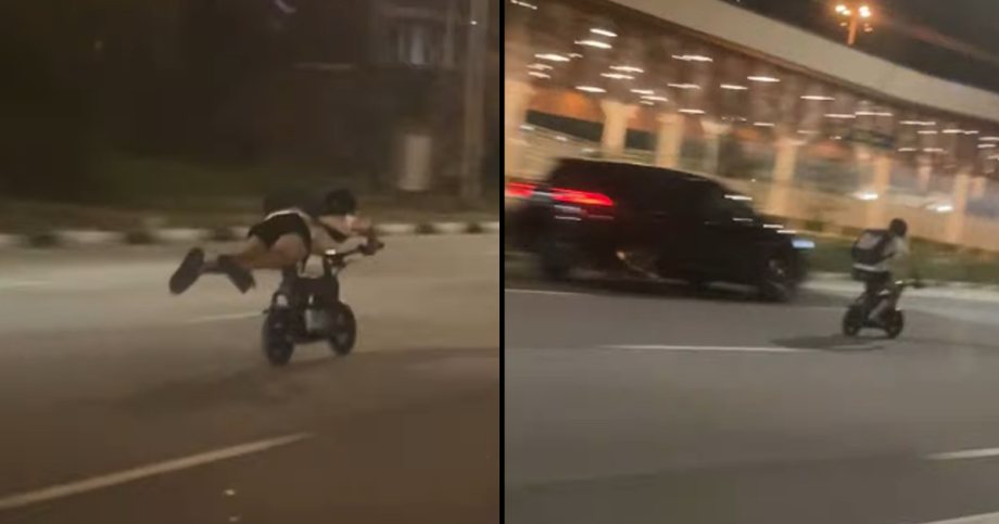 Teen who sped along Keppel Road on PMD doing ‘Superman’ stunt nabbed, device allegedly exceeded speed of 100kmh, Singapore News