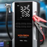 Save 62% the Wolfbox 4,000A Cordless Jump Starter, Tire Inflator, and 24,000mAh Power Bank in One