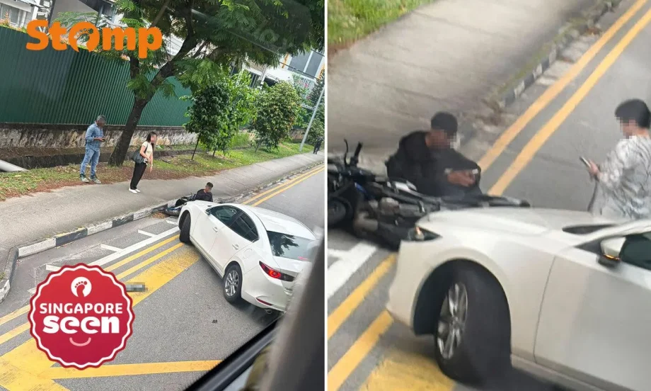 Motorcyclist injured in Jurong car collision