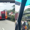 Lorry driver trapped in seat after chain collision on AYE, 4 taken to hospital, Singapore News