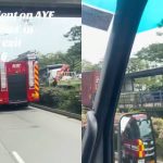 Lorry driver trapped in seat after chain collision on AYE, 4 taken to hospital, Singapore News