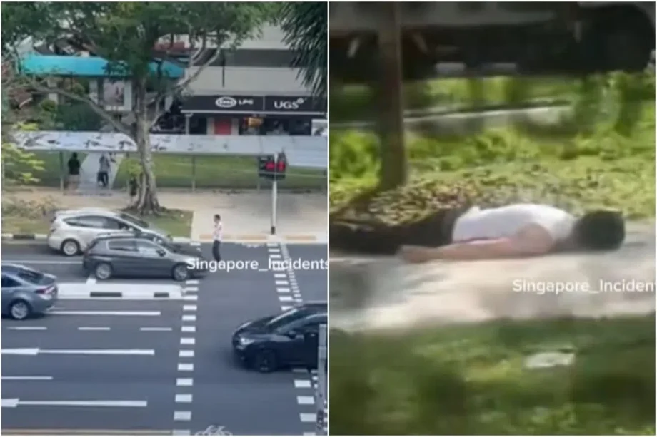 Man arrested for public nuisance after blocking cars, shouting at motorists in Serangoon Central Man arrested for public nuisance after blocking cars, shouting at motorists in Serangoon Central