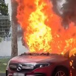 EV catches fire outside Woodlands HDB carpark; no injuries reported