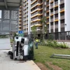 Van collides with pedestrian in Bishan