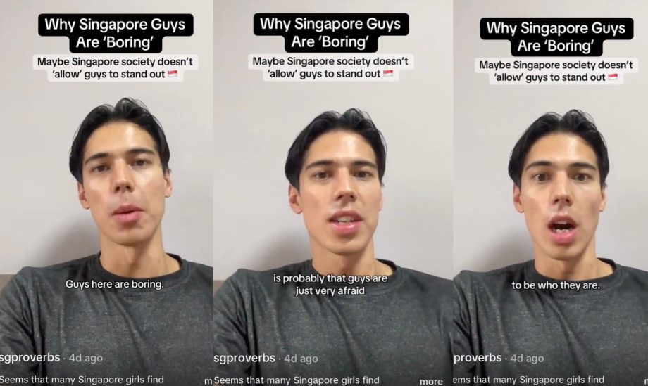 TikToker says social conditioning is why some Singaporean men come across as ‘boring’ TikToker says social conditioning is why some Singaporean men come across as ‘boring’