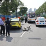 Cyclist taken to hospital after accident involving taxi in Ang Mo Kio