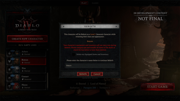Diablo 4 Will Finally Let You Play The Same Character Each Season Diablo 4 Will Finally Let You Play The Same Character Each Season