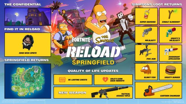 The Simpsons Return To Fortnite This Week With John Wick The Simpsons Return To Fortnite This Week With John Wick