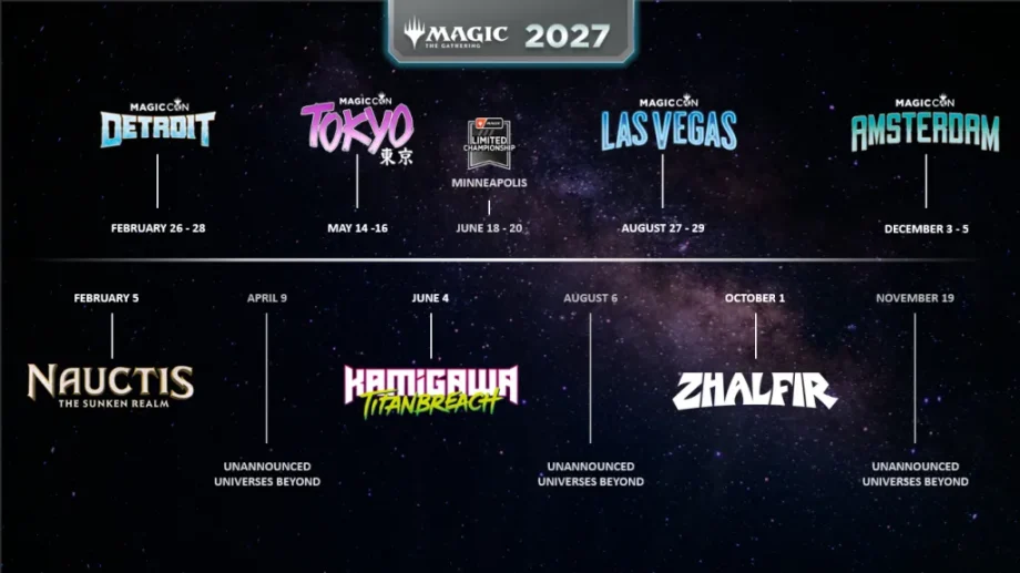 Magic: The Gathering’s 2027 Roadmap Features A Return To Kamigawa, An Underwater Plane, And Huge Events Magic: The Gathering’s 2027 Roadmap Features A Return To Kamigawa, An Underwater Plane, And Huge Events