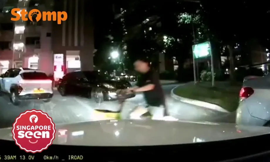 Close call with cyclist in Bedok Close call with cyclist in Bedok