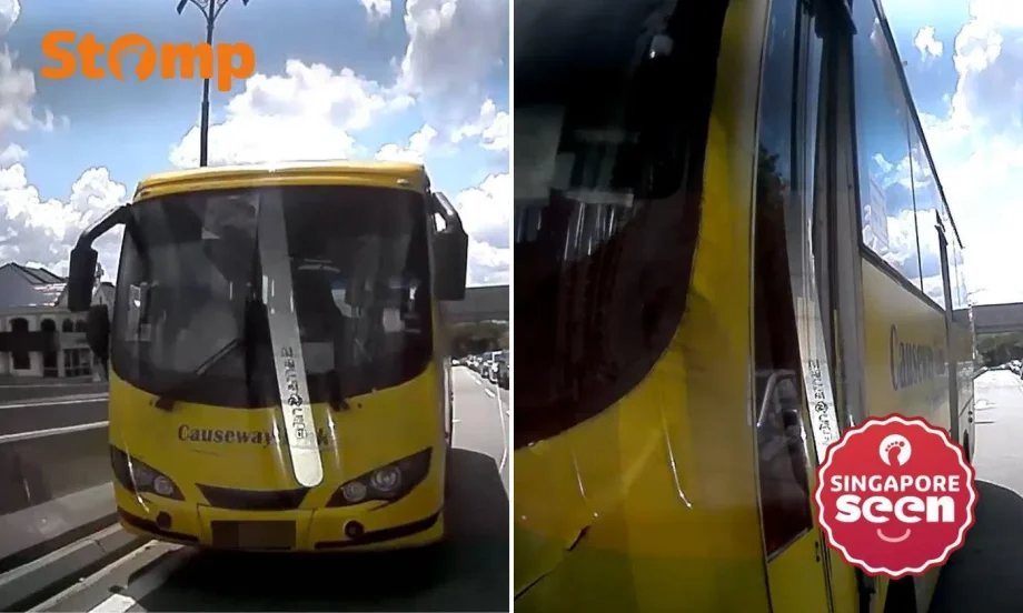 Causeway Link bus ‘hit’ family’s car at JB, says father Causeway Link bus ‘hit’ family’s car at JB, says father