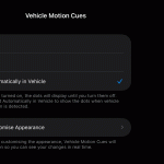 Reduce motion sickness with Apple’s Vehicle Motion Cues