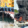 Luxury yacht salvaged in Sentosa Cove after fire