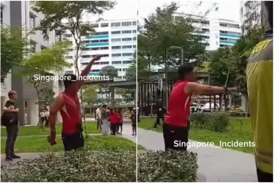 Man arrested for public nuisance after allegedly insulting, spitting on police in Yishun