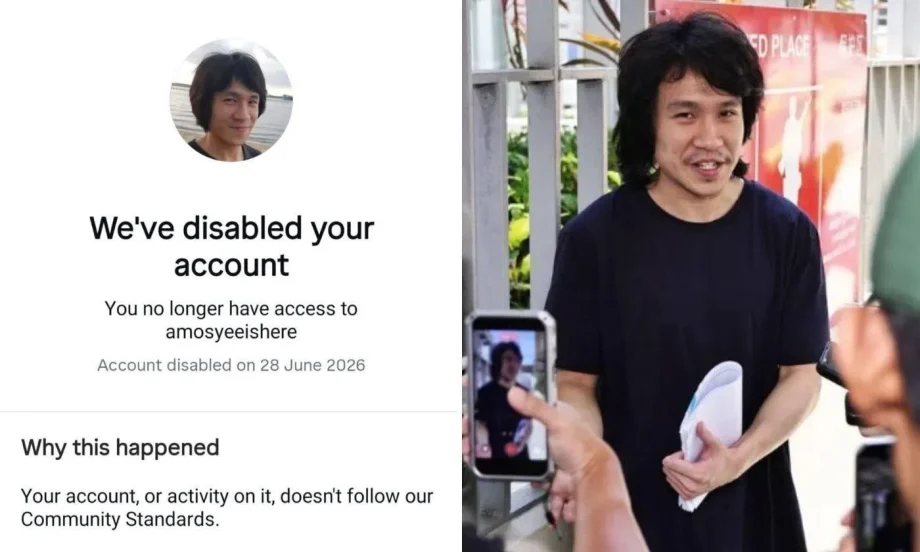 Amos Yee’s Instagram account allegedly banned Amos Yee’s Instagram account allegedly banned