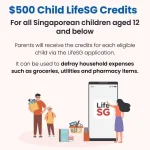 How to withdraw Child LifeSG Credits in cash