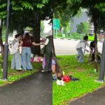 Woman dragged by hair, ends up on her knees in fight outside City Plaza, Singapore News