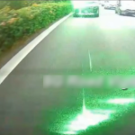 Caught on camera: Driver shines laser pointer at another car along PIE, Singapore News