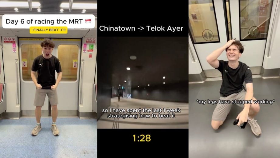 S’pore Content Creator Outruns The MRT From Chinatown To Telok Ayer Station; Says He Actually “Hates Running With A Passion”