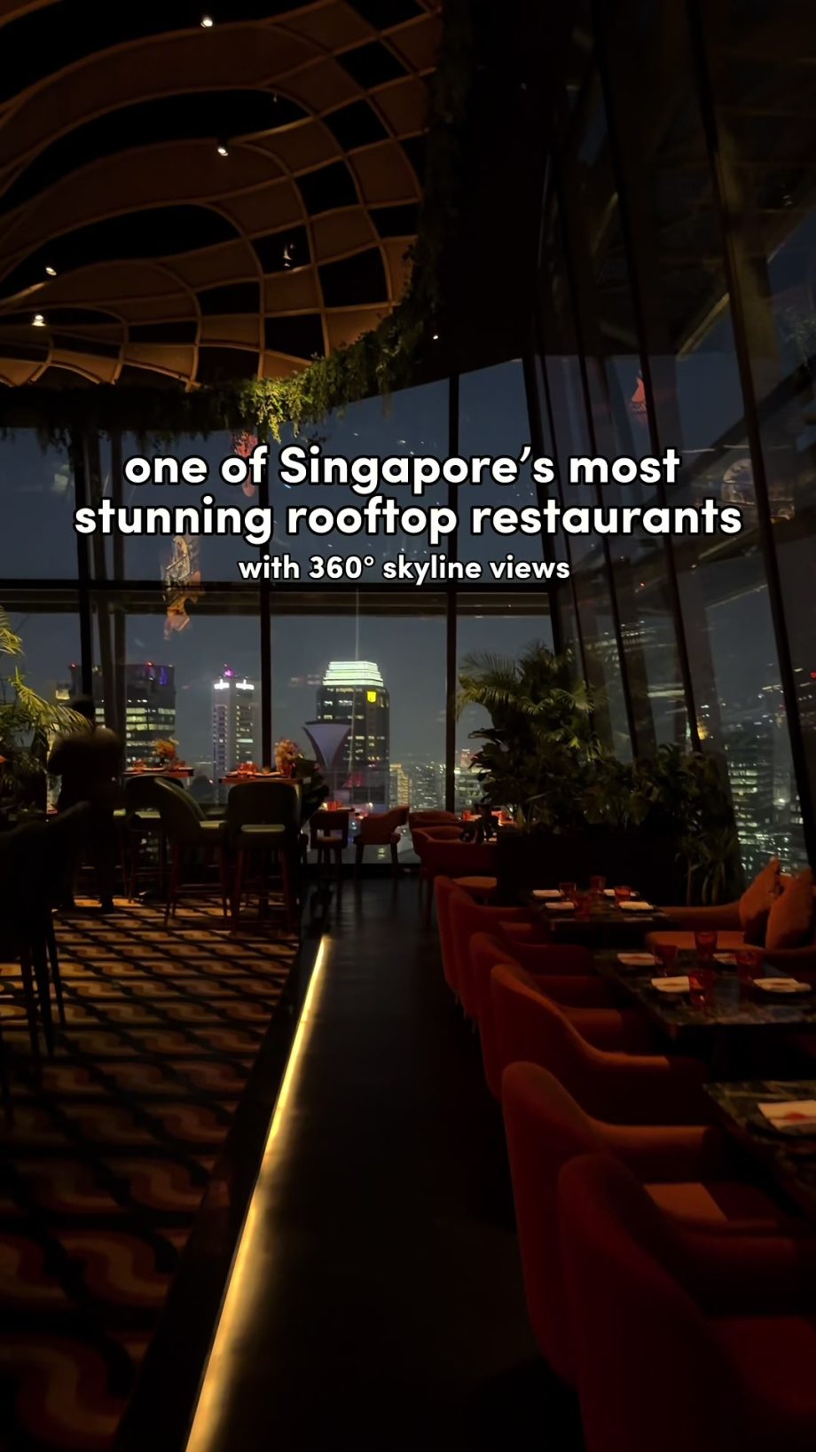 @bakeneatdiary One of Singapore’s most stunning rooftop restaurants with 360° sk…