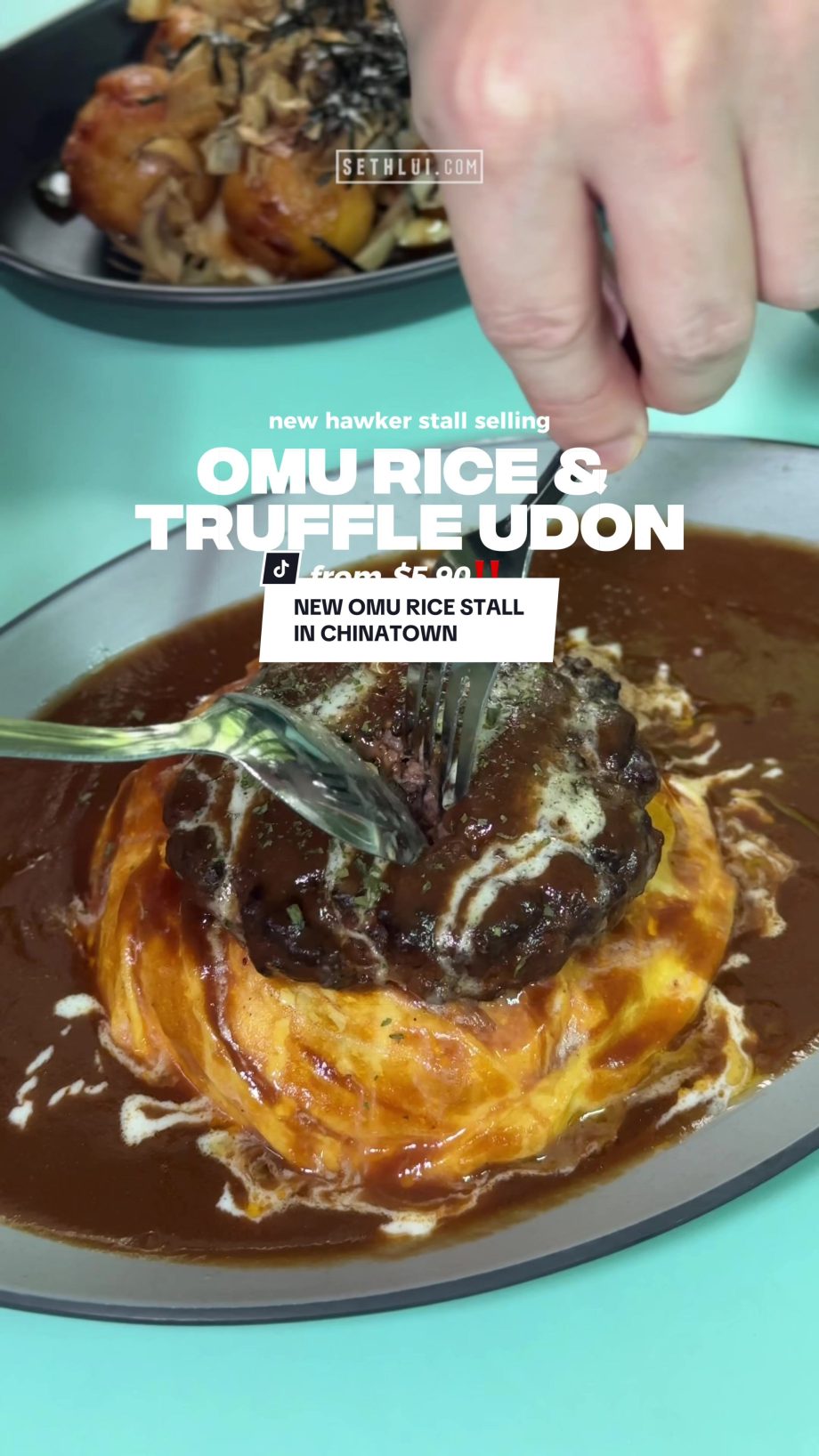 @sethlui.com NEW japanese stall selling omurice in chinatown Omu Place Hong L… @sethlui.com NEW japanese stall selling omurice in chinatown Omu Place Hong L…
