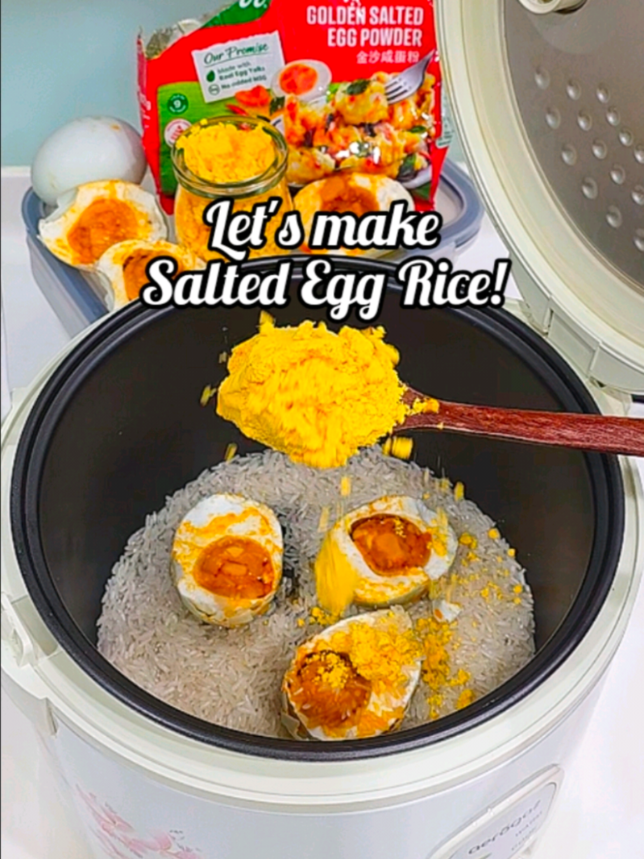 @foodmakescalhappy We Singaporeans love salted egg  So… I turned it into rice …