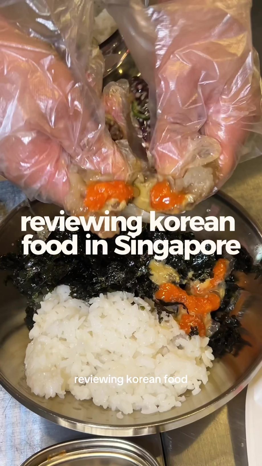@christina_mp4 Reviewing Korean food in Singapore as a Korean part 5 Super Star …