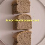 @aflouryspace Nutty, aromatic and not too sweet.  This black sesame ogura cake i…