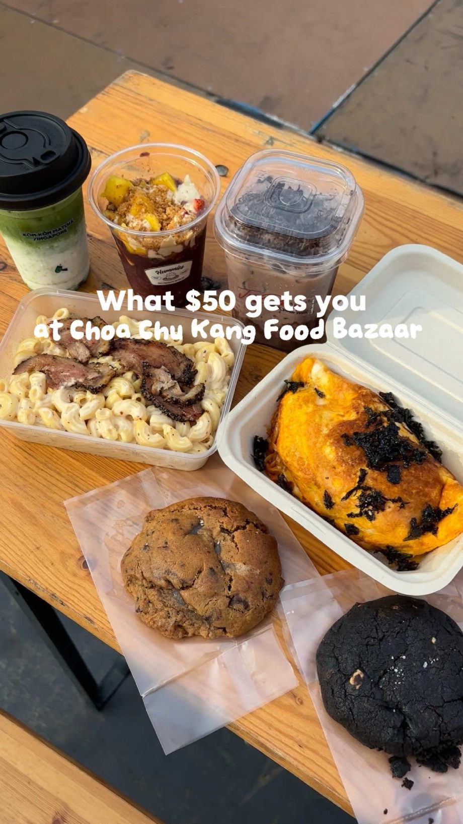 @burpplesg A pasar malam with matcha, acai AND gooey cookies? Say less  We heade…
