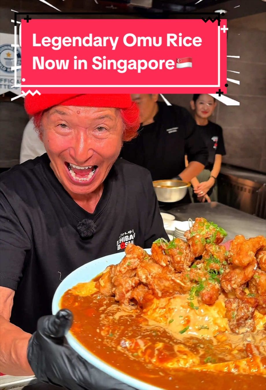 @foodleveling Singapore, this is probably the MOST famous omurice chef from Japa…