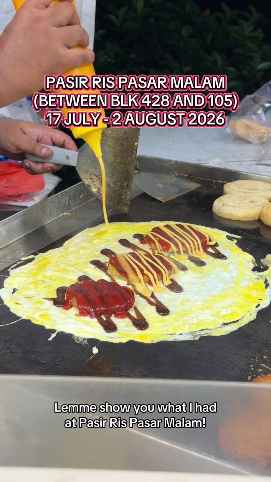 @heydayahh Pasir Ris Pasar Malam (Intersection of Pasir Ris Blk 428 & 105) is ba…