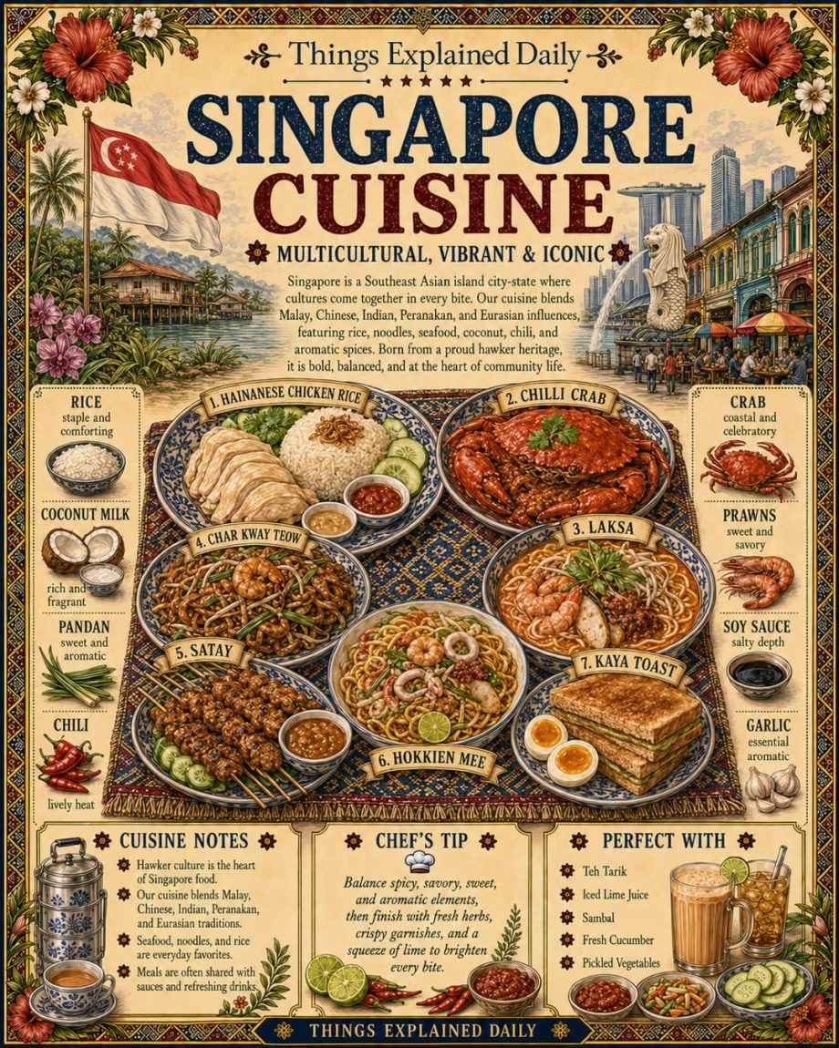 @thingsexplaineddaily Singapore’s most popular dishes—explained!  Follow, share,…