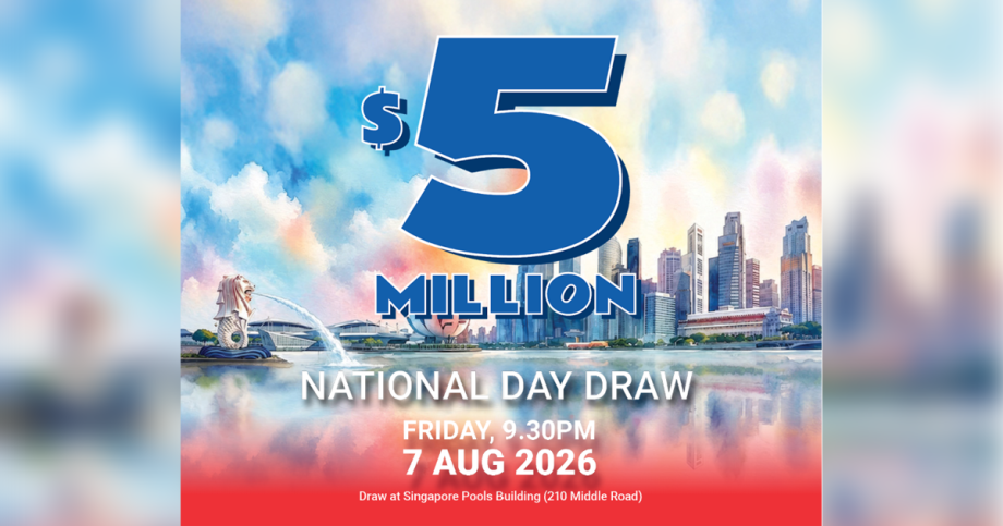 million up for grabs in Toto National Day Draw on Aug 7, Singapore News million up for grabs in Toto National Day Draw on Aug 7, Singapore News