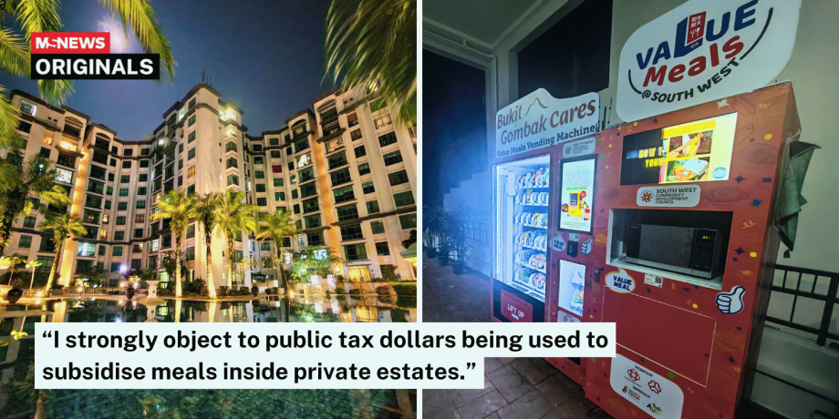 Value Meals vending machine at Upper Bukit Timah condo sparks concern over taxpayer funds, PA says none used Value Meals vending machine at Upper Bukit Timah condo sparks concern over taxpayer funds, PA says none used