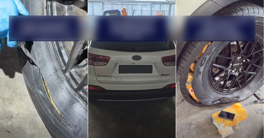 ICA officers cut open rental car tyres, uncover over 1,200 packets of duty-unpaid cigarettes, Singapore News