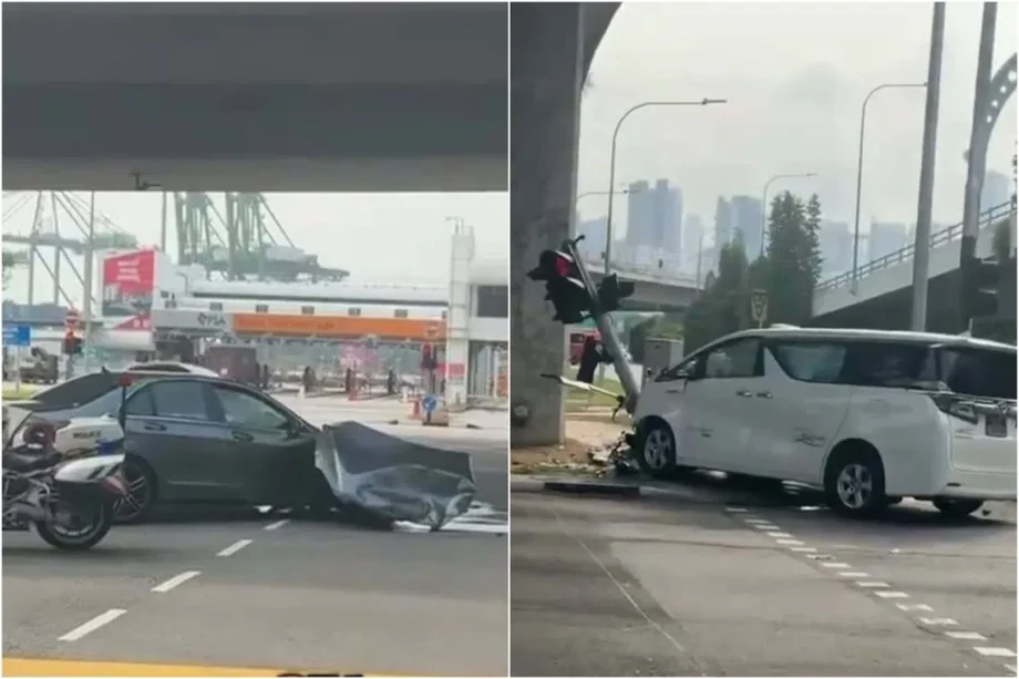 Four people taken to hospital after accident near Keppel Road Four people taken to hospital after accident near Keppel Road