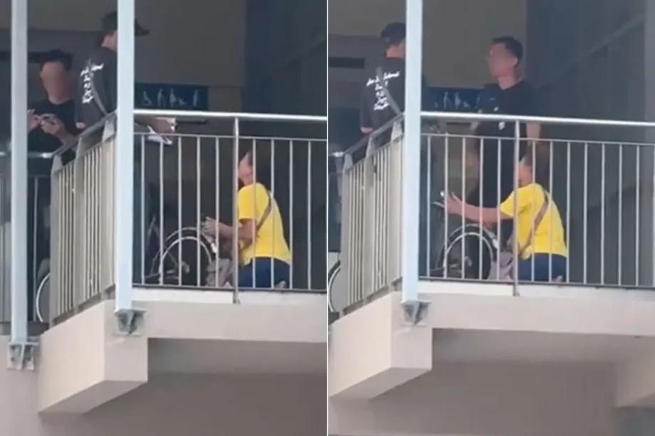 Elderly cyclist seen kneeling before LTA enforcement officers on bridge; authority says its employees could have been ‘more sensitive’ Elderly cyclist seen kneeling before LTA enforcement officers on bridge; authority says its employees could have been ‘more sensitive’