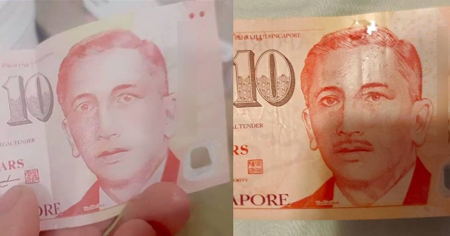 Hougang hawker receives hilariously tampered note which turns out to be genuine, Singapore News Hougang hawker receives hilariously tampered note which turns out to be genuine, Singapore News