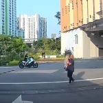 Man stops toddler seen walking alone on road at Punggol Coast Mall