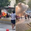 Car on fire in Singapore’s Toa Payoh carpark draws crowd, including kids