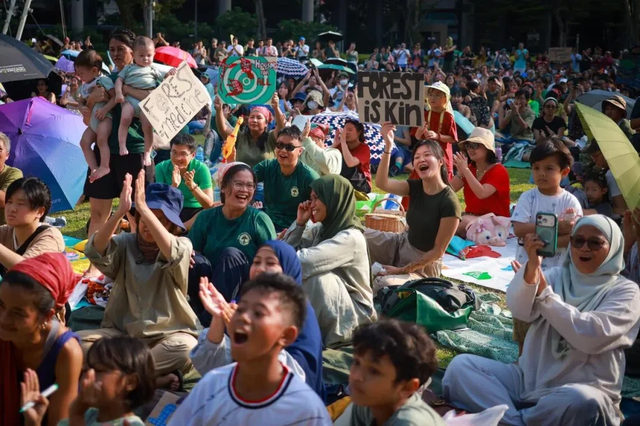 Nature lovers and activists hold rally in Hong Lim Park Nature lovers and activists hold rally in Hong Lim Park